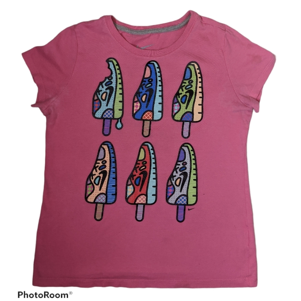Nikec Girls Pink  T Shirt Size Large